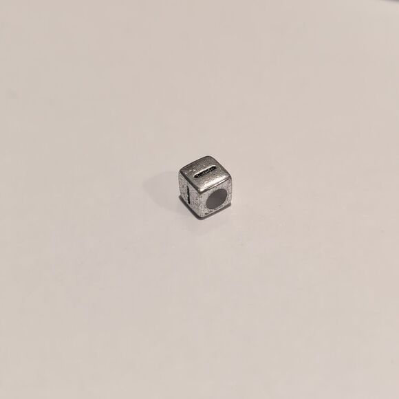 Silver I Spacer Charm for Pandora Style Bracelet - Picture 5 of 5